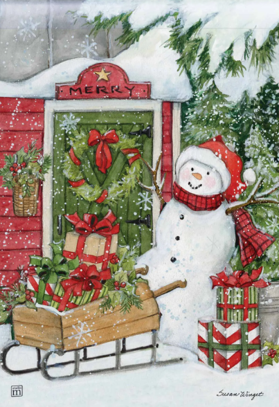 Special Delivery Winter Flag