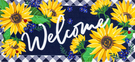Sunflower Welcome Sassafras Switch Mat