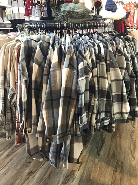 Black Khaki Long Shacket S