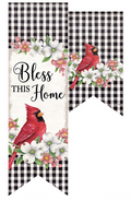 Cardinal & Dogwoods Door Banner