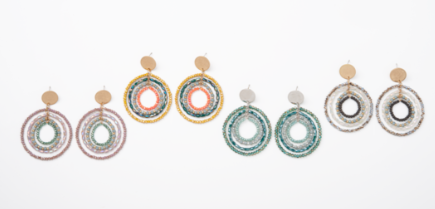 Circle Drop Earings Four Colors