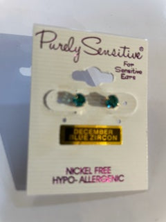 Purely Sensitive Birthstone Earrings PIERCED