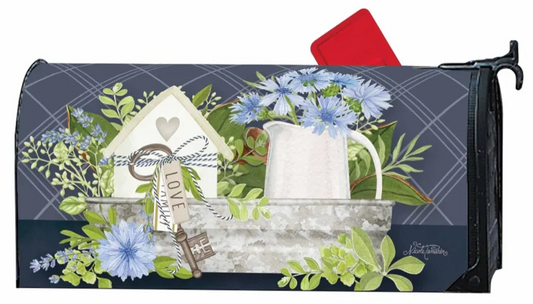 Farmhouse Flowers Mailbox Cover