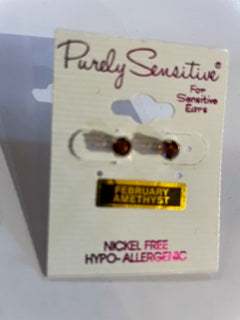 Purely Sensitive Birthstone Earrings PIERCED