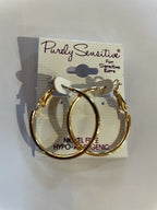 Purely Sensitive Gold Tone Earrings PIERCED