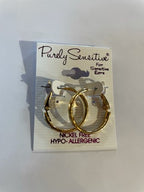 Purely Sensitive Gold Tone Earrings PIERCED