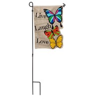 Iron House Flag Stand