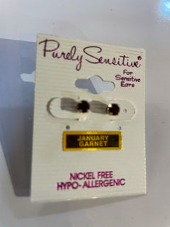 Purely Sensitive Birthstone Earrings PIERCED