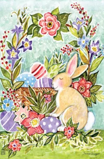 Joyful Easter Garden Flag