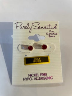 Purely Sensitive Birthstone Earrings PIERCED