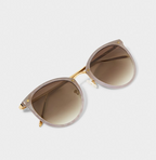 SANTORINI SUNGLASSES | Taupe Gradient | 1 15/16" x 5 1/8" x 5 5/16"
