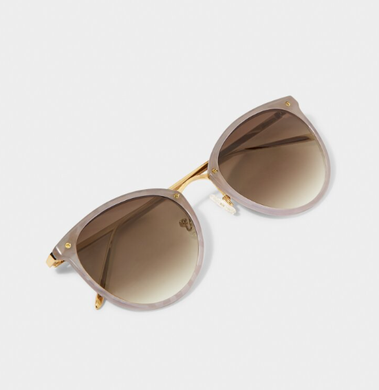 SANTORINI SUNGLASSES | Taupe Gradient | 1 15/16" x 5 1/8" x 5 5/16"