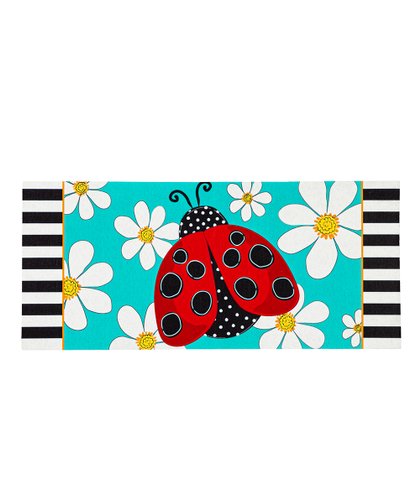 Ladybug with Daisies Sassafras Switch Mat