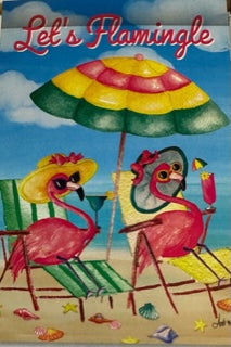 Let's Flamingle Summer Flag