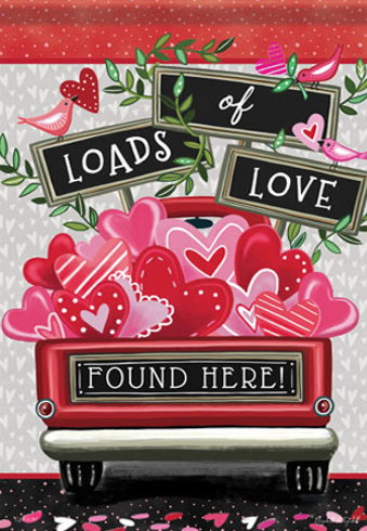 Loads of Love Valentine's Day flag
