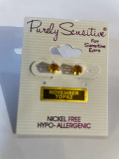 Purely Sensitive Birthstone Earrings PIERCED