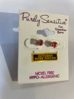 Purely Sensitive Birthstone Earrings PIERCED