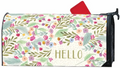 Pastel Botanical Wreath OS Mailbox Cover