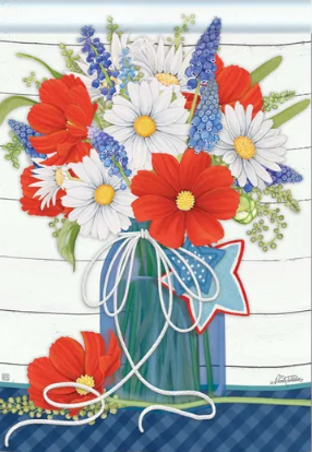 Red, White & Bloom Standard Flag