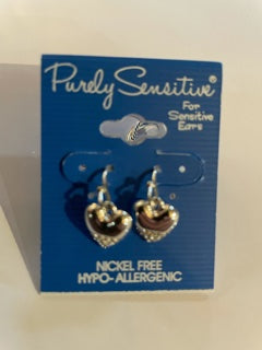 Purely Sensitive Silver Tone Earrings PIERCED