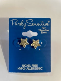 Purely Sensitive Silver Tone Earrings PIERCED