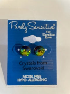 Purely Sensitive Silver Tone Earrings PIERCED