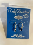 Purely Sensitive Silver Tone Earrings PIERCED