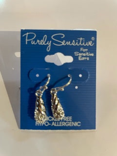 Purely Sensitive Silver Tone Earrings PIERCED