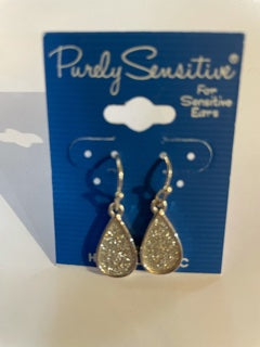 Purely Sensitive Silver Tone Earrings PIERCED
