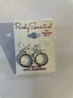 Purely Sensitive Silver Tone Earrings PIERCED