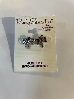 Purely Sensitive Silver Tone Earrings PIERCED