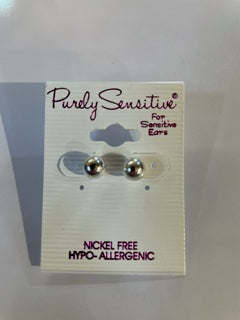 Purely Sensitive Silver Tone Earrings PIERCED