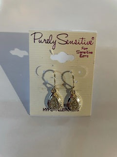 Purely Sensitive Silver Tone Earrings PIERCED