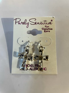 Purely Sensitive Silver Tone Earrings PIERCED