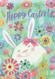 Whimsy Bunny Garden Flag