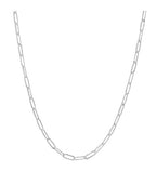 Birthstone Charm Paperclip Necklace (Choose your Chain)