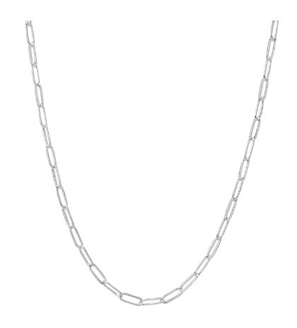 Birthstone Charm Paperclip Necklace (Choose your Chain)