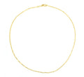 Birthstone Charm Flat Palline Necklace (Choose your Chain)