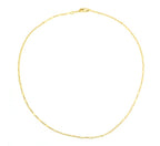 Birthstone Charm Flat Palline Necklace (Choose your Chain)