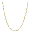 Birthstone Charm Paperclip Necklace (Choose your Chain)